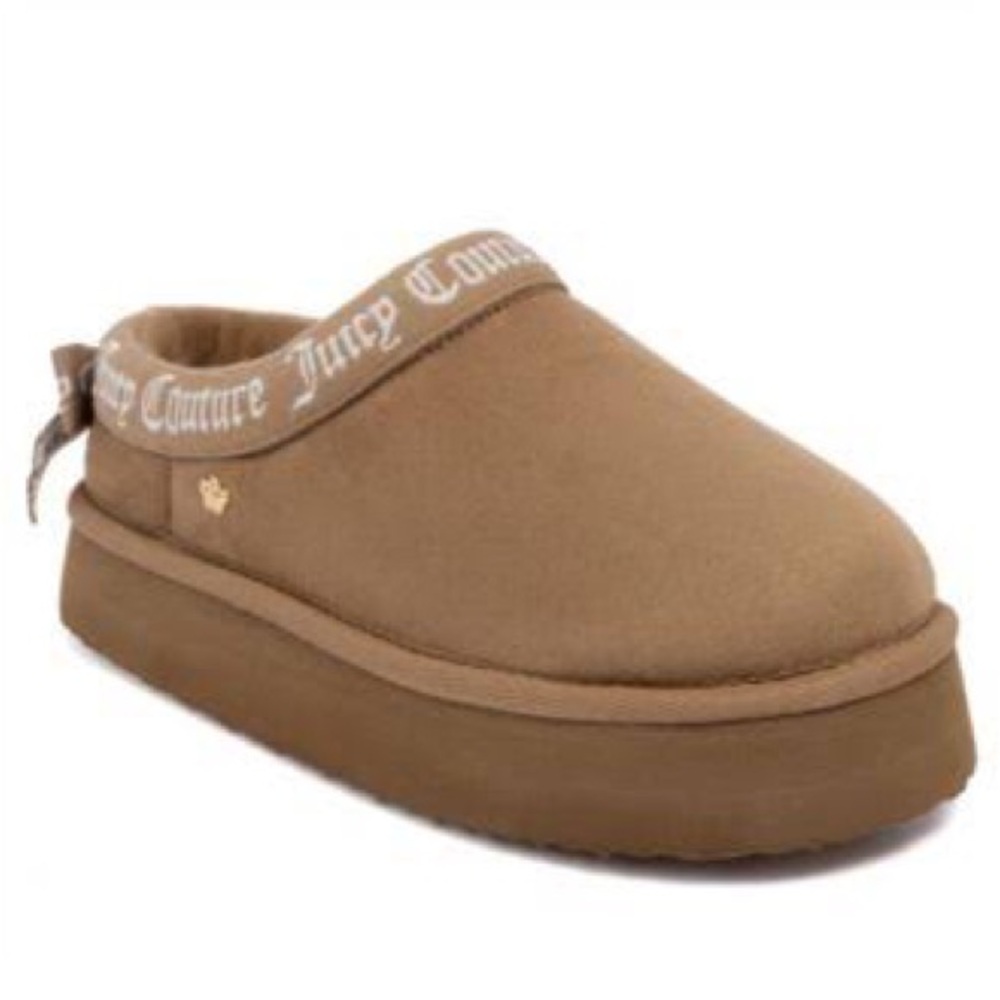 NWT Juicy Couture Olyana Natural Slip-On clog Slippers